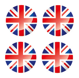 FLAG69 Union Jack Circle Flags Sticker 100mm Wide