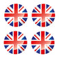 FLAG69 Union Jack Circle Flags Sticker 100mm Wide
