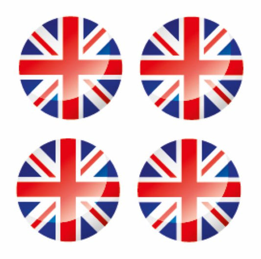 FLAG69 Union Jack Circle Flags Sticker 25mm Wide