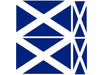 FLAG06A Scotland Flags 2 x 100mm 2 x 50mm
