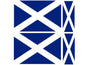 FLAG06A Scotland Flags 2 x 100mm 2 x 50mm