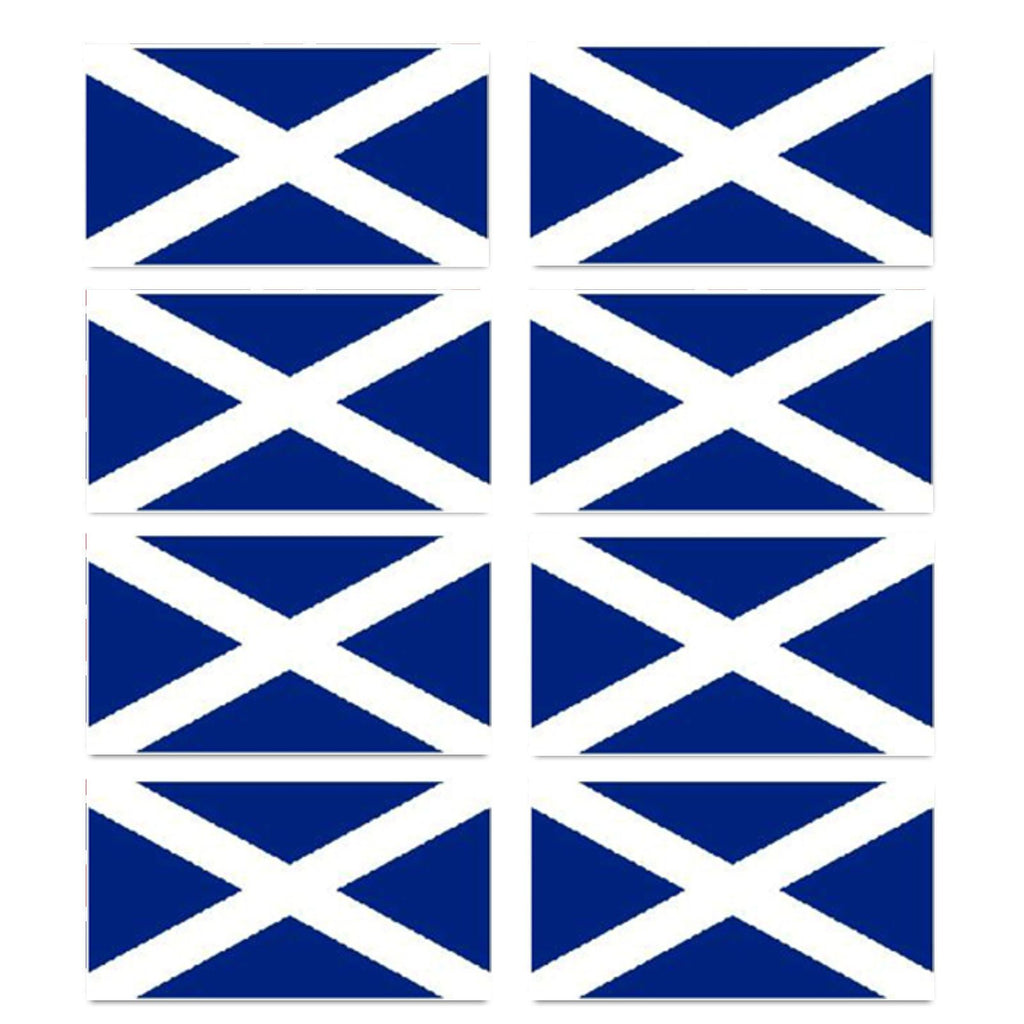 FLAG06D Scotland Flags Stickers 20mm x 37mm