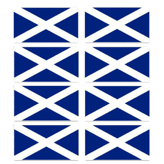 FLAG06D Scotland Flags Stickers 10mm x 19mm