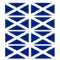 FLAG06D Scotland Flags Stickers 20mm x 37mm