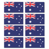 FLAG07D Australia Flags Stickers 45mm x 82mm