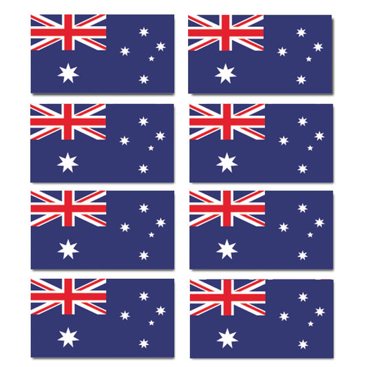 FLAG07D Australia Flags Stickers 10mm x 19mm