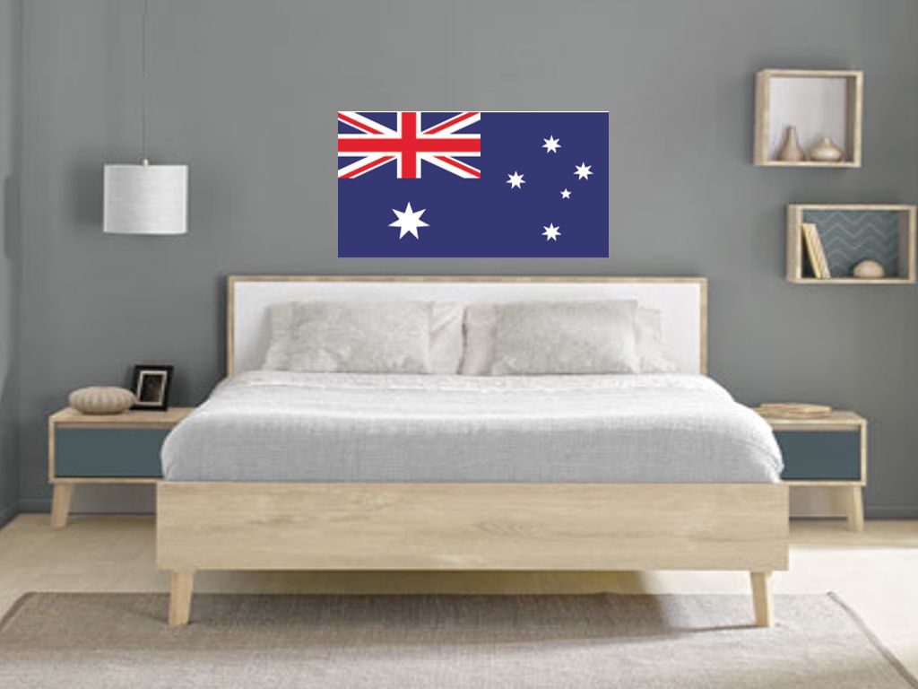 FLAG07 Australia Flags Stickers Various Sizes