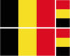 FLAG08B Belgium 2 x 200mm 2 x 100mm