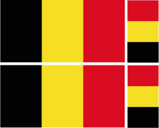 FLAG08B Belgium 2 x 200mm 2 x 100mm
