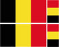 FLAG08B Belgium 2 x 200mm 2 x 100mm
