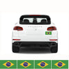 FLAG09C Brazil Flags Stickers 4x150mm x 90mm