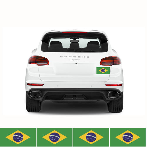 FLAG09 Brazil Flags Stickers Various Sizes