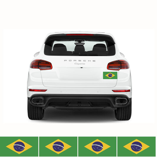 FLAG09C Brazil Flags Stickers 4x150mm x 90mm