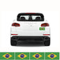 FLAG09C Brazil Flags Stickers 4x150mm x 90mm