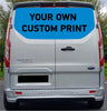 FORDT000 Custom Tailgate wrap for Ford Transit Custom Swb Lwb Air Release Vinyl