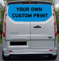 FORDT000 Custom Tailgate wrap for Ford Transit Custom Swb Lwb Air Release Vinyl
