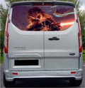 FORDT005 Chewbacca Tailgate wrap for Ford Transit Custom Rear Panel Wrap Air Release Vinyl