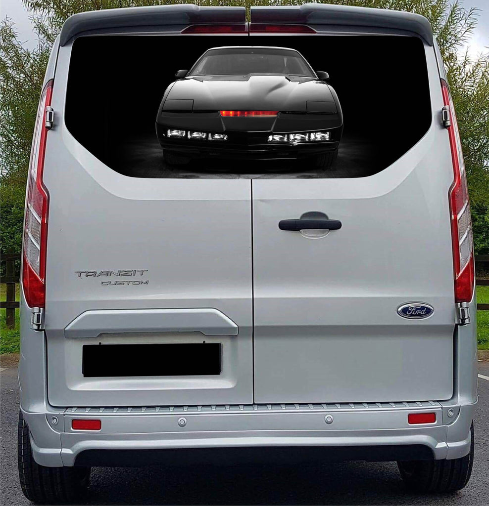 FORDT013 Knight Rider Tailgate wrap for Ford Transit Custom