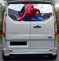 FORDT015 Spiderman Tailgate wrap for Ford Transit Custom Rear Panel Wrap Air Release Vinyl
