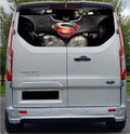 FORDT019 Batman and Superman Logo Tailgate wrap for Ford Transit Custom Rear Panel Wrap Air Release Vinyl