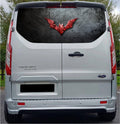 FORDT021 Batman Logo Tailgate wrap for Ford Transit Custom Rear Panel Wrap Air Release Vinyl