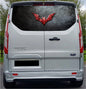 FORDT021 Batman Logo Tailgate wrap for Ford Transit Custom