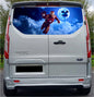 FORDT022 Ironman Tailgate wrap for Ford Transit Custom