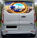 FORDT024 Sonic the Hedgehog Tailgate wrap for Ford Transit Custom Rear Panel Wrap Air Release Vinyl
