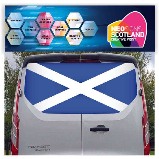 FORDT025 Scotland Tailgate wrap for Ford Transit Custom