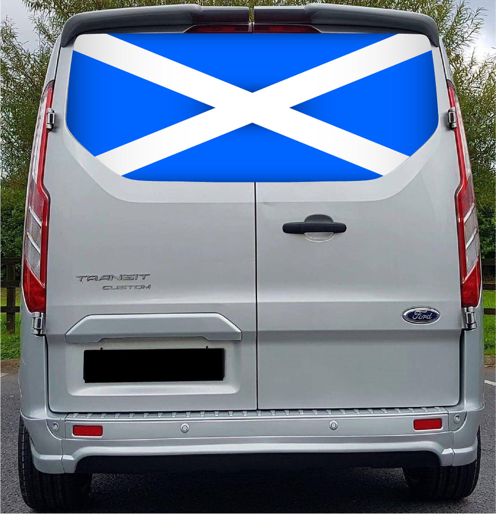 FORDT025 Scotland Tailgate wrap for Ford Transit Custom