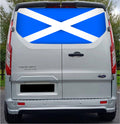 FORDT025 Scotland Flag Tailgate wrap for Ford Transit Custom Rear Panel Wrap Air Release Vinyl
