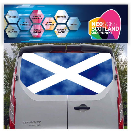 FORDT026 Scotland Tailgate wrap for Ford Transit Custom