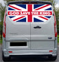FORDT028 UK Flag Tailgate wrap for Ford Transit Custom