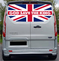 FORDT028 United Kingdom Tailgate wrap for Ford Transit Custom Rear Panel Wrap Air Release Vinyl