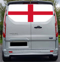 FORDT029 England Flag Tailgate wrap for Ford Transit Custom Rear Panel Wrap Air Release Vinyl