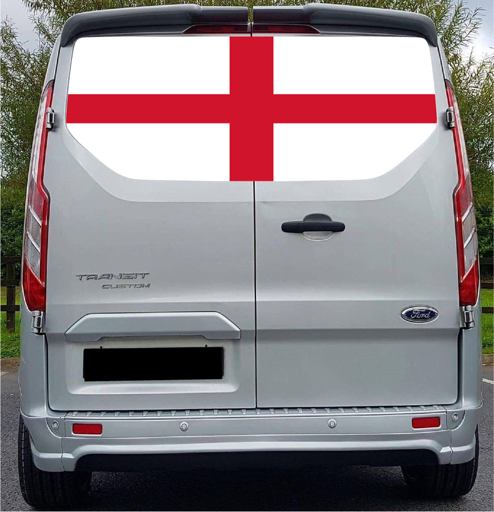 FORDT029 England Tailgate wrap for Ford Transit Custom
