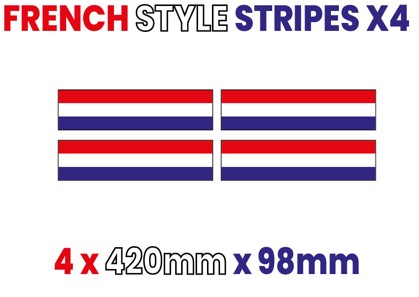German, French, Italian Racing Pin Stripes and Bonnet Stripes