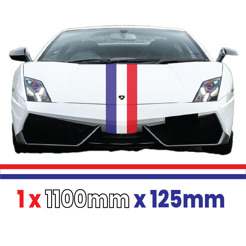 FR1.1/125x1 French Bonnet Stripe 1100mm x 125mm for Porsche