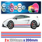 FR2.1/200x2 French Side Stripe 2100mm x 200mm for Porsche