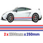 FR2.1/250x2 French Side Stripe 2100mm x 250mm for Porsche