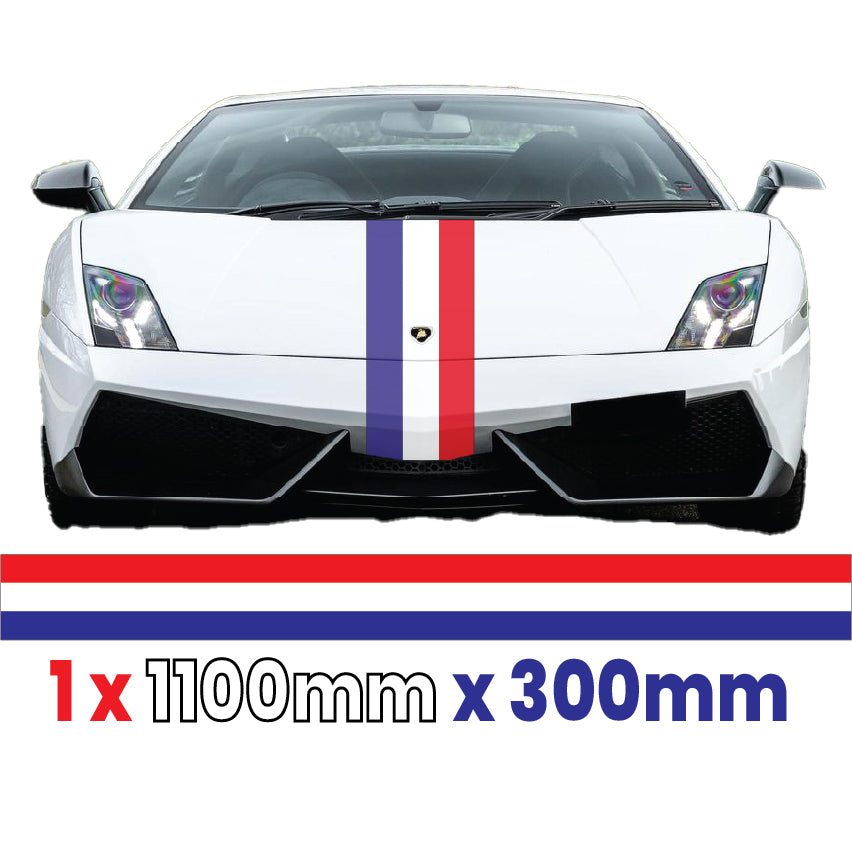 FR1.1/300x1 French Bonnet Stripe 1100mm x 300mm for Porsche