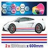 FR2.1/600x2 French Side Stripe 2100mm x 600mm for Porsche