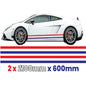 FR2.1/600x2 French Side Stripe 2100mm x 600mm for Porsche
