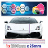 FRP French Racing Pin Stripes 1.2m (1200mm) Long laminated for Renault Peugeot Citroen sticker graphics various widths available