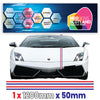 FRP French Racing Pin Stripes 1.2m (1200mm) Long laminated for Renault Peugeot Citroen sticker graphics various widths available