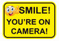 Smile You're on Camera Stickers 297mm x 210mm FS47A4