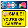 FS47A5 Smile You're on Camera Stickers 210mm X 148mm