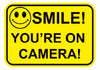 Smile You're on Camera Stickers 297mm x 210mm FS48A4