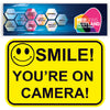 FS48A5 Smile You're on Camera Stickers 210mm X 148mm