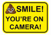 Smile You're on Camera Stickers 297mm x 210mm FS50A4